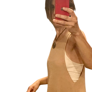 vestido solera escotada lana merino teñido natural midi | nudo